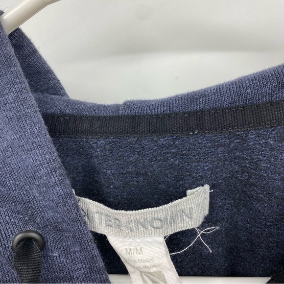 Outerknown Women's Full Zip Hooded Sweatshirt Blue Size Medium - Picture 3 of 9